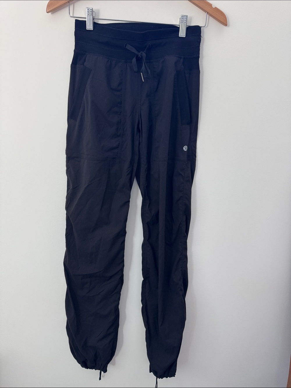 lululemon athletica Studio Mid-Rise Black Drawstring Track Joggers